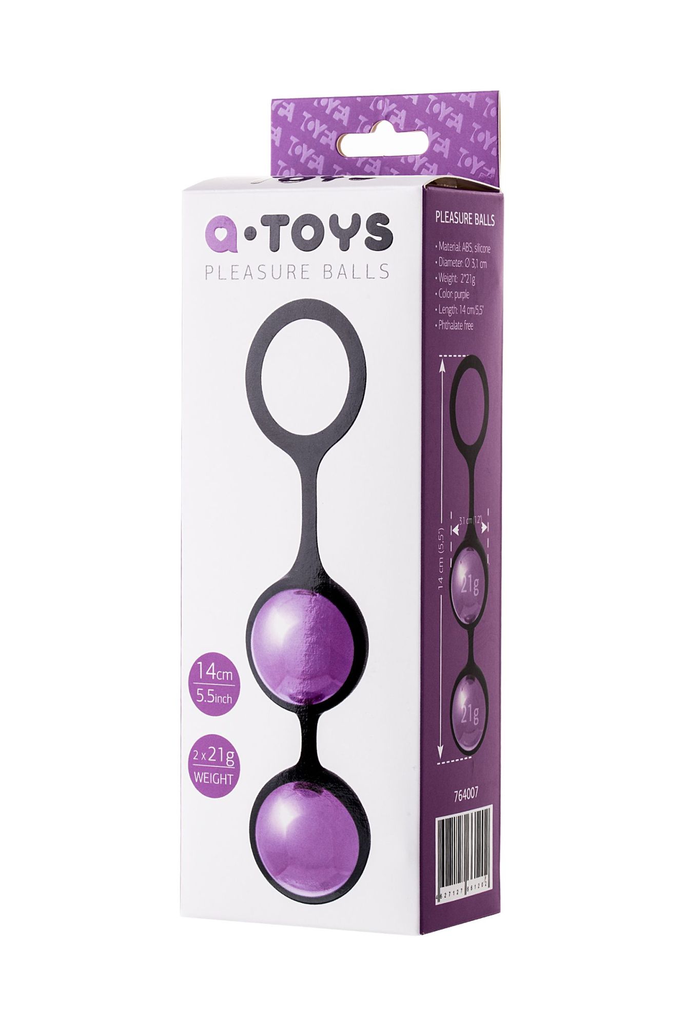 вагинальные шарики toyfa a-toys raspy, abs пластик, фиолетовый, 14 см в Симферополе
