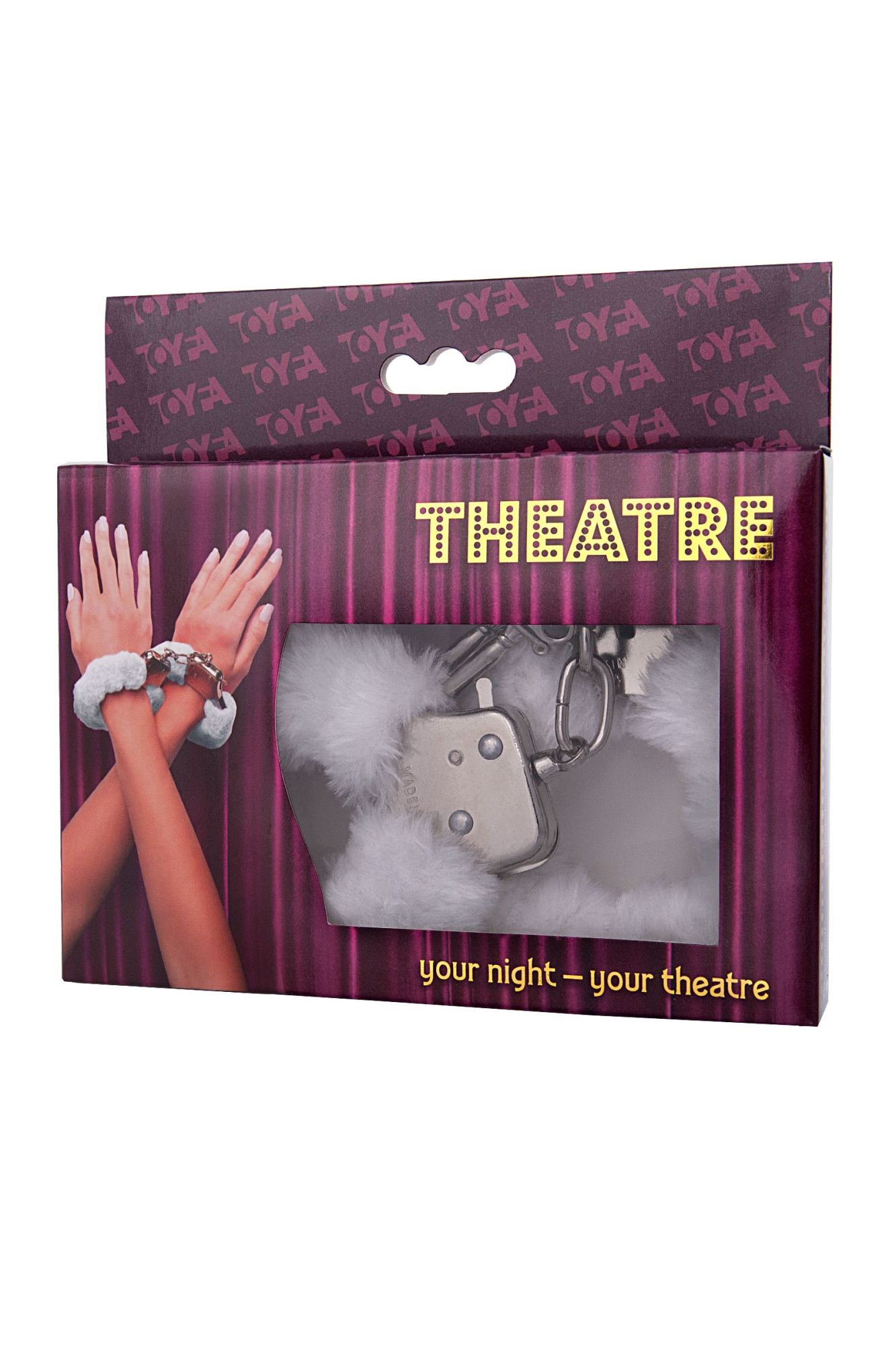 наручники toyfa theatre, меховые, белые, 28 см в Симферополе
