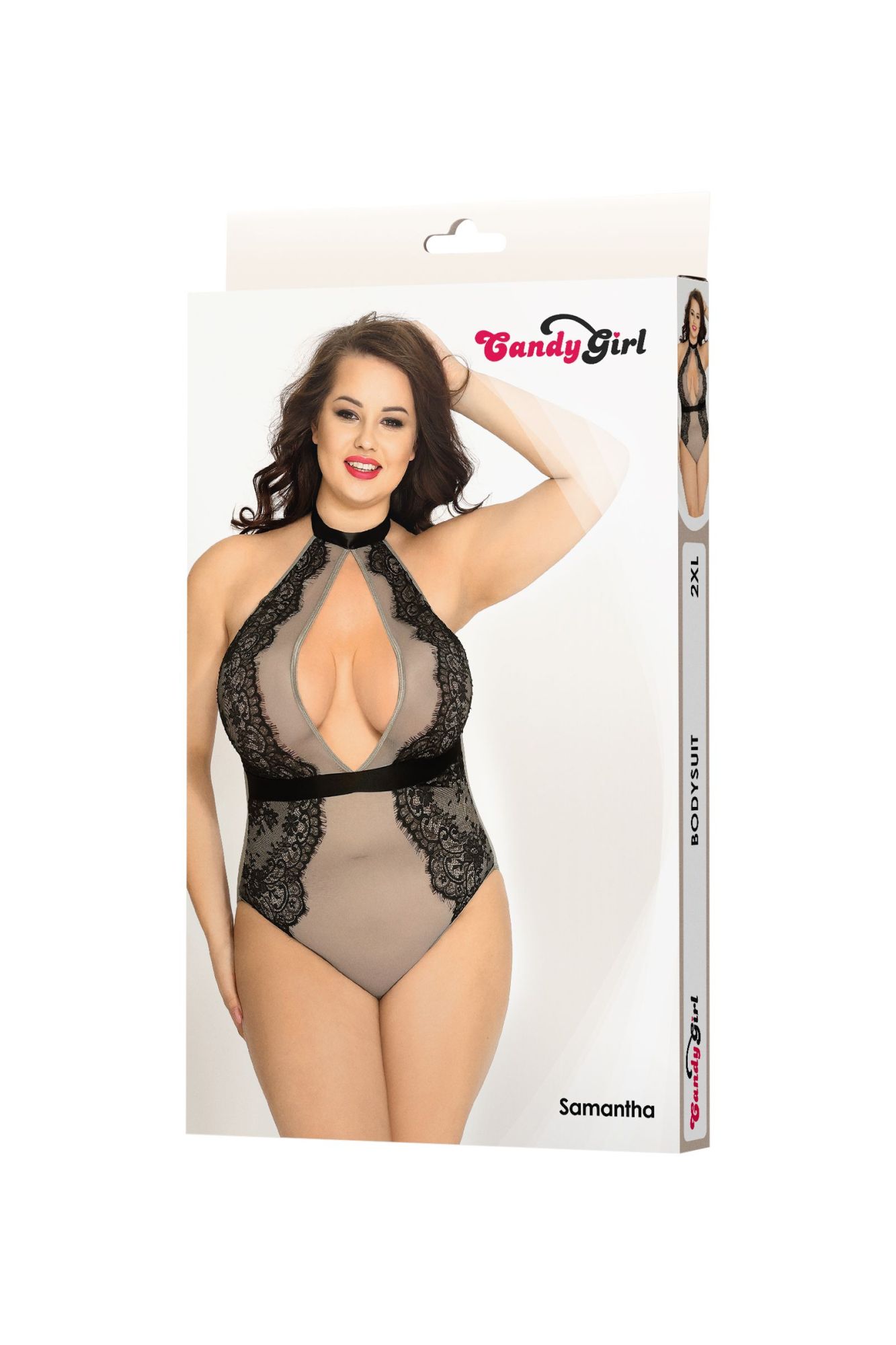 Эротическое боди candy girl samantha, серое, 2xl в Симферополе