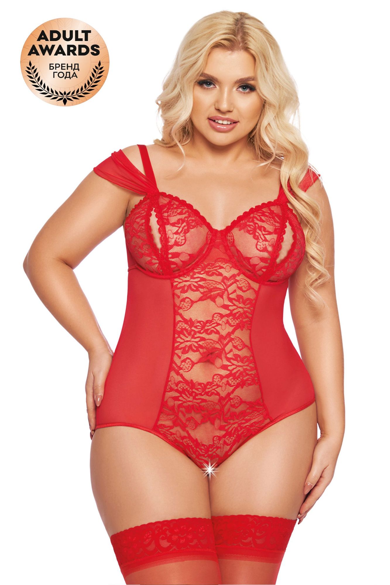 Эротическое боди softline collection dora, красный, xxxl в Симферополе