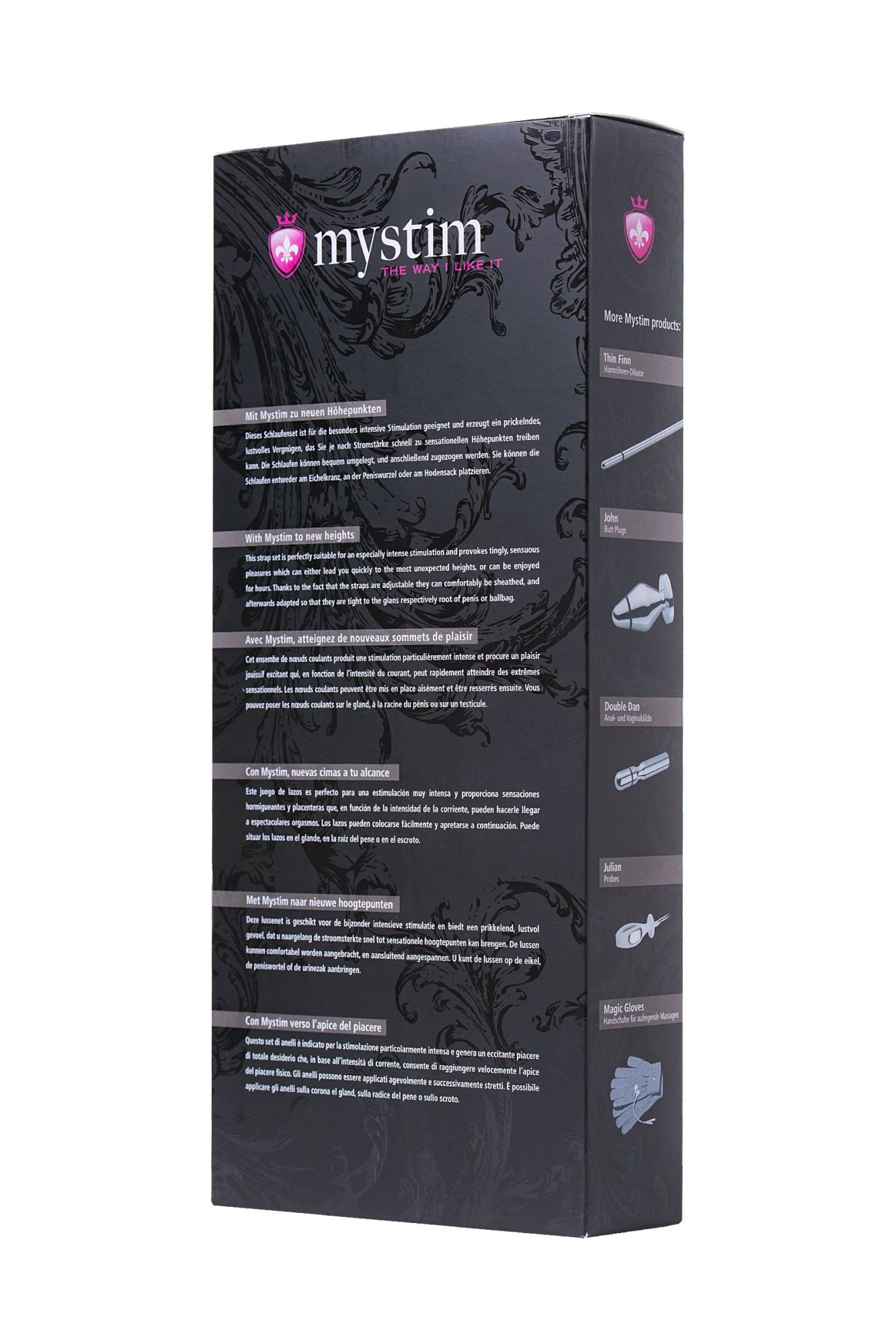 лассо для пениса mystim rodeo robin, электростимуляция, силикон, черный, 42см в Симферополе