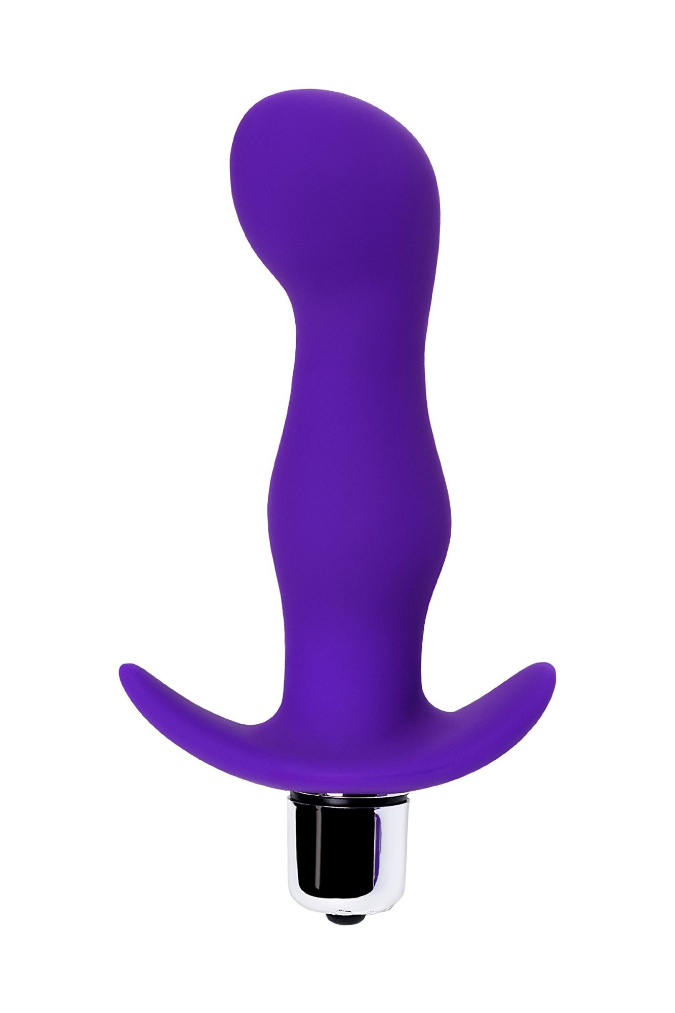 анальная пробка с вибрацией a-toys by toyfa kamet, размер m, силикон, фиолетовая, 12,9 см в Симферополе
