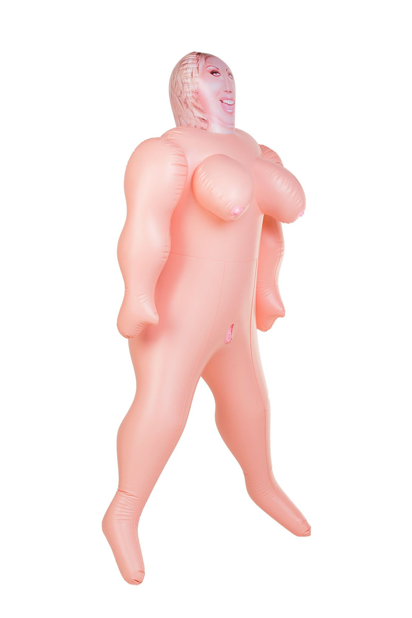 кукла надувная dolls-x by toyfa isabella, толстушка, с двумя отверстиями, блондинка, 160 см в Симферополе