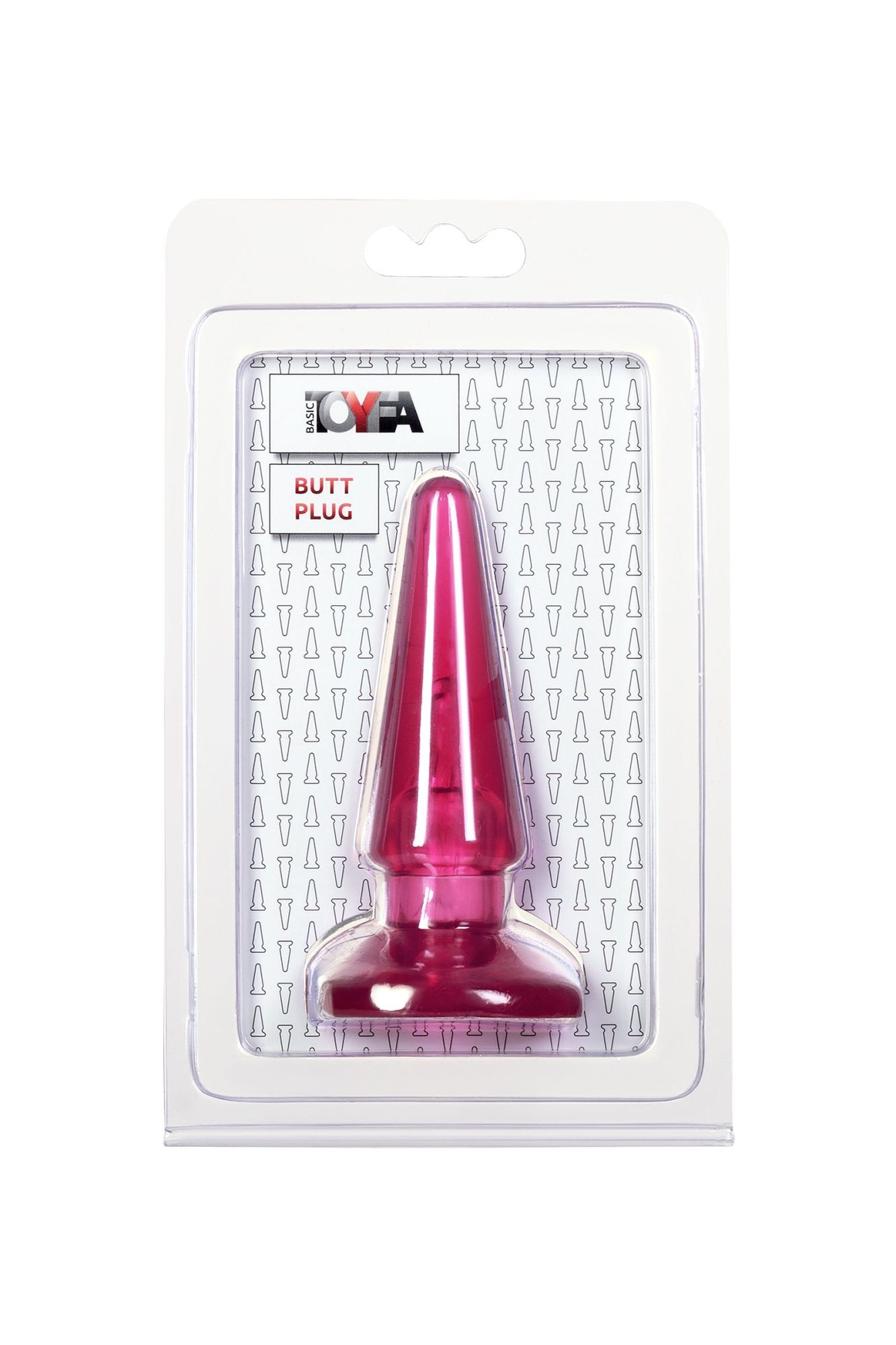 анальная втулка toyfa basic, pvc, розовый, 9,5 см в Симферополе