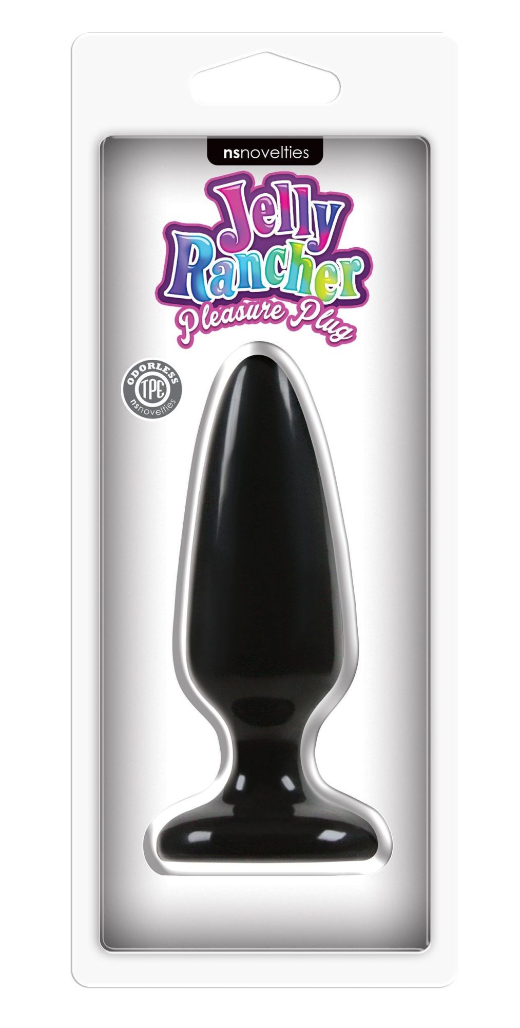 анальная пробка ns novelties jelly rancher pleasure plug средняя, черная в Симферополе