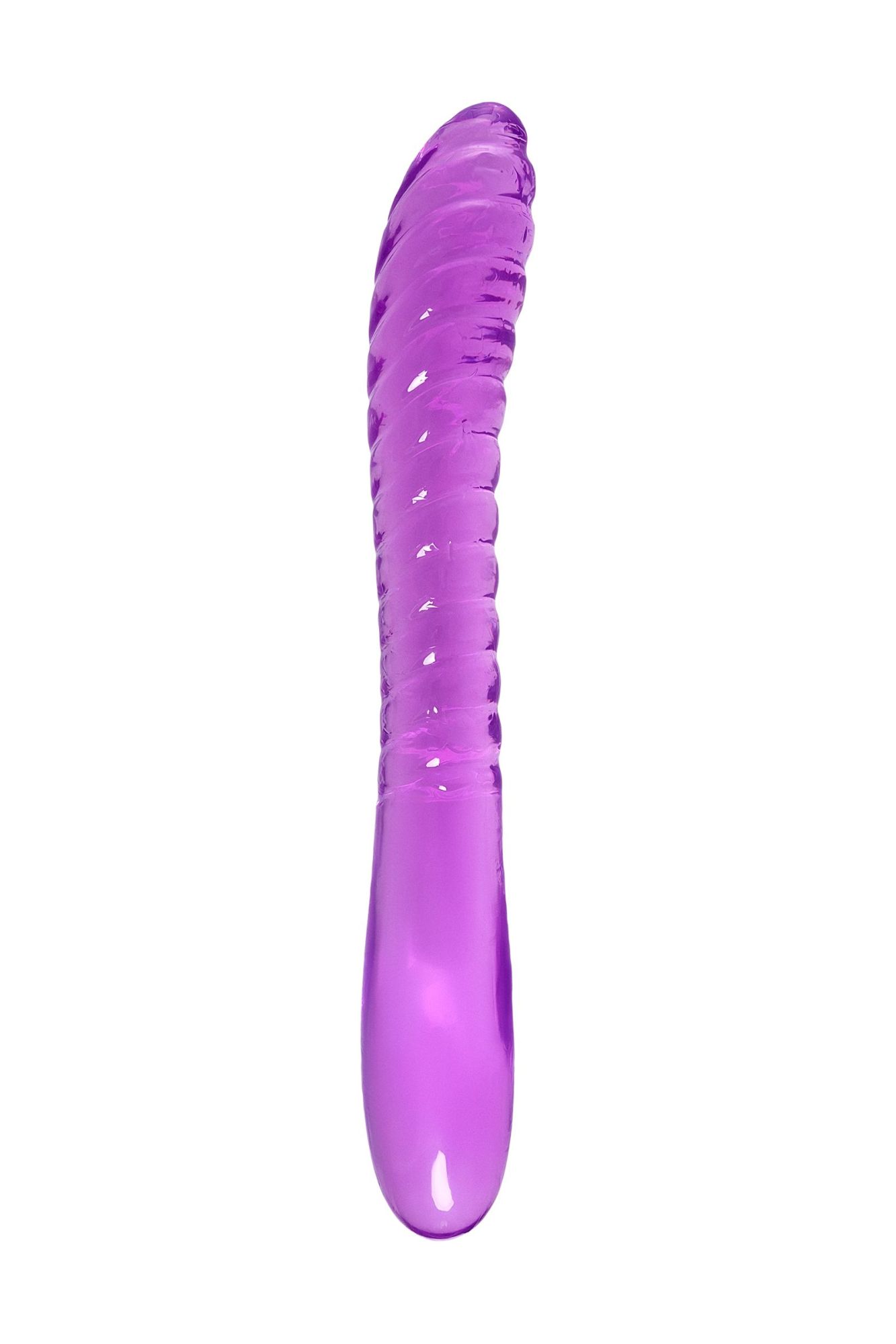 двусторонний фаллоимитатор a-toys by toyfa frica, tpe, фиолетовый, 23 см в Симферополе