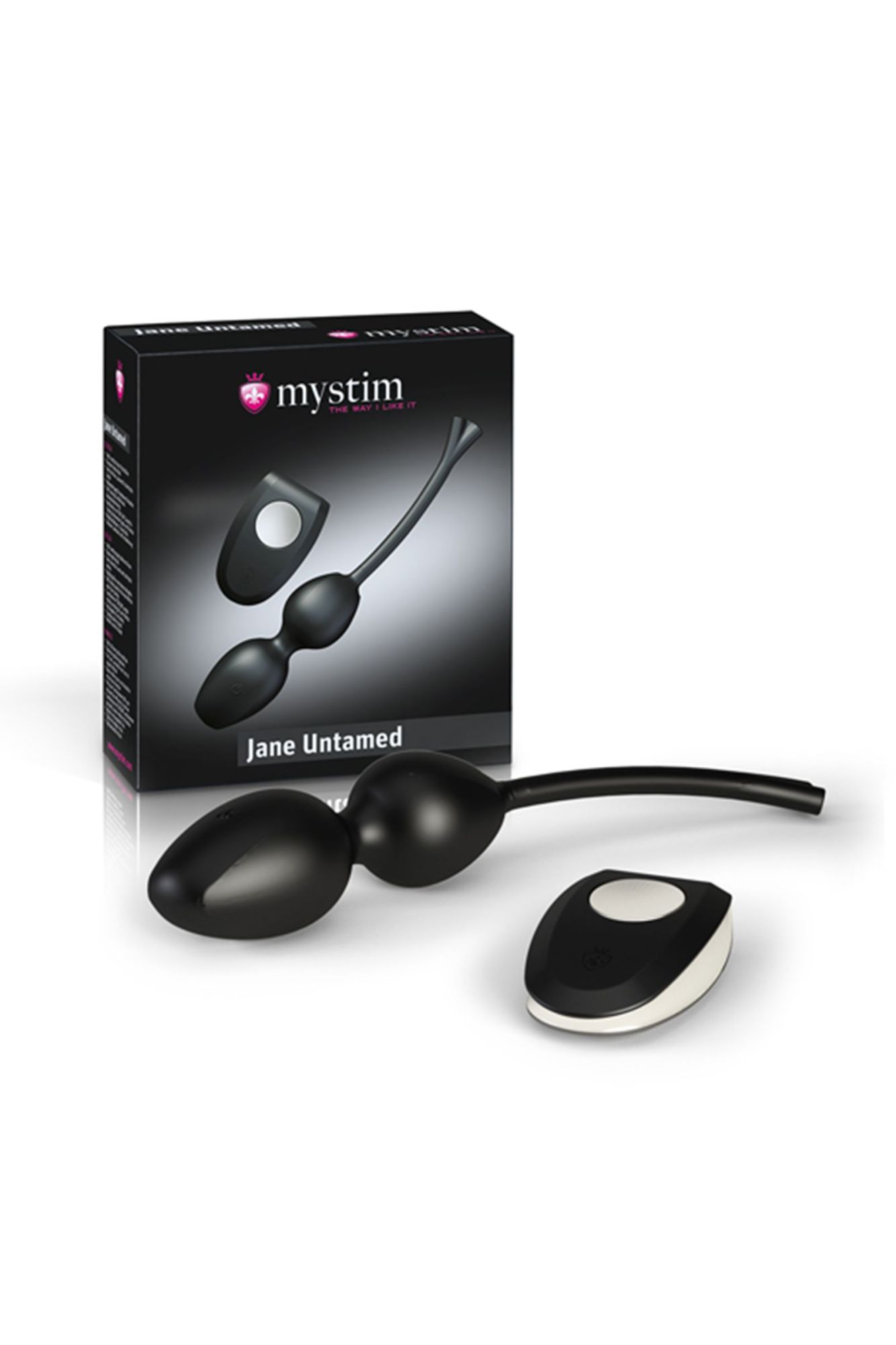 вагинальные шарики mystim jane untamed geisha balls vibe, с вибрацией, силикон, черные в Симферополе