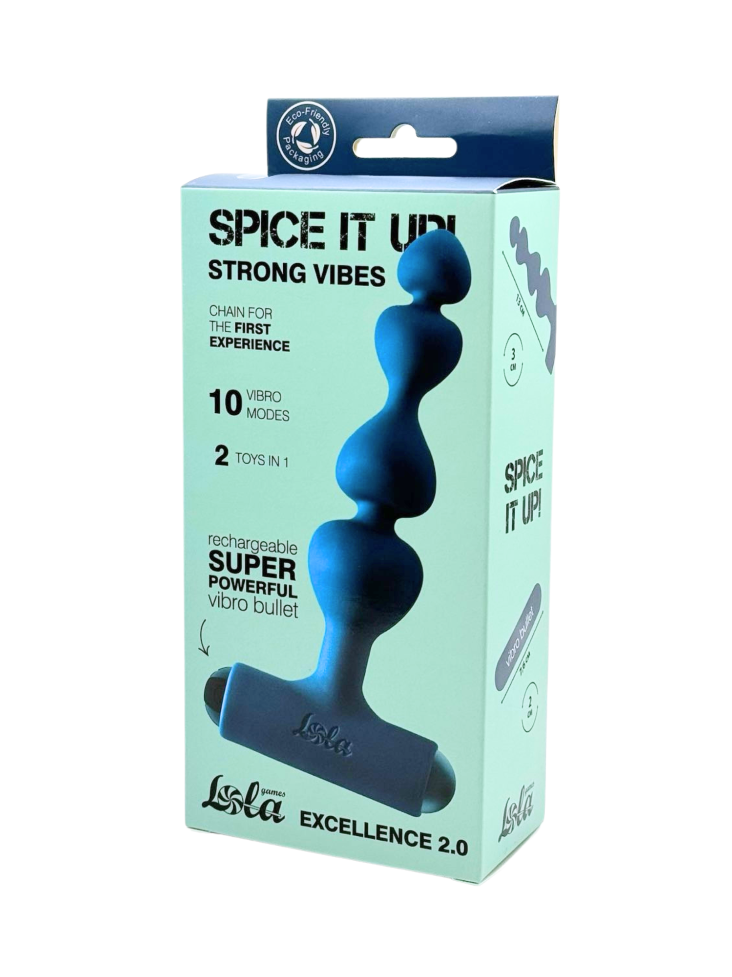 анальная цепочка с перезаряжаемой вибропулей spice it up excellence 2.0 8016-05lola в Симферополе
