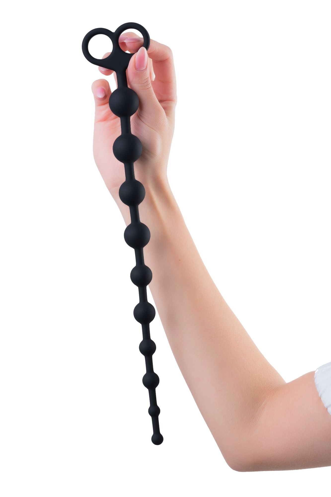анальные бусы toyfa popo pleasure cephei, водонепроницаемые, силикон, черные, 33,5 см, ø 2,4 см в Симферополе