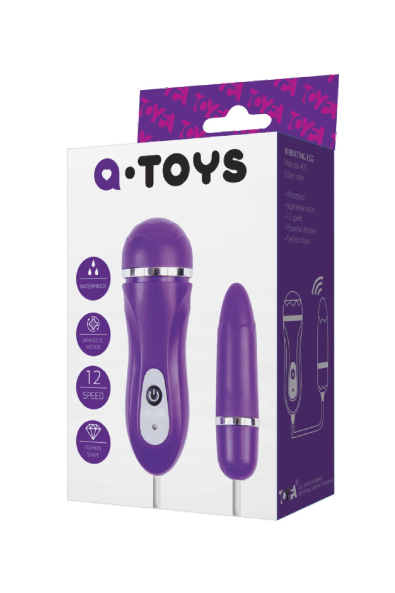 виброяйцо toyfa a-toys pelly, фиолетовое в Симферополе