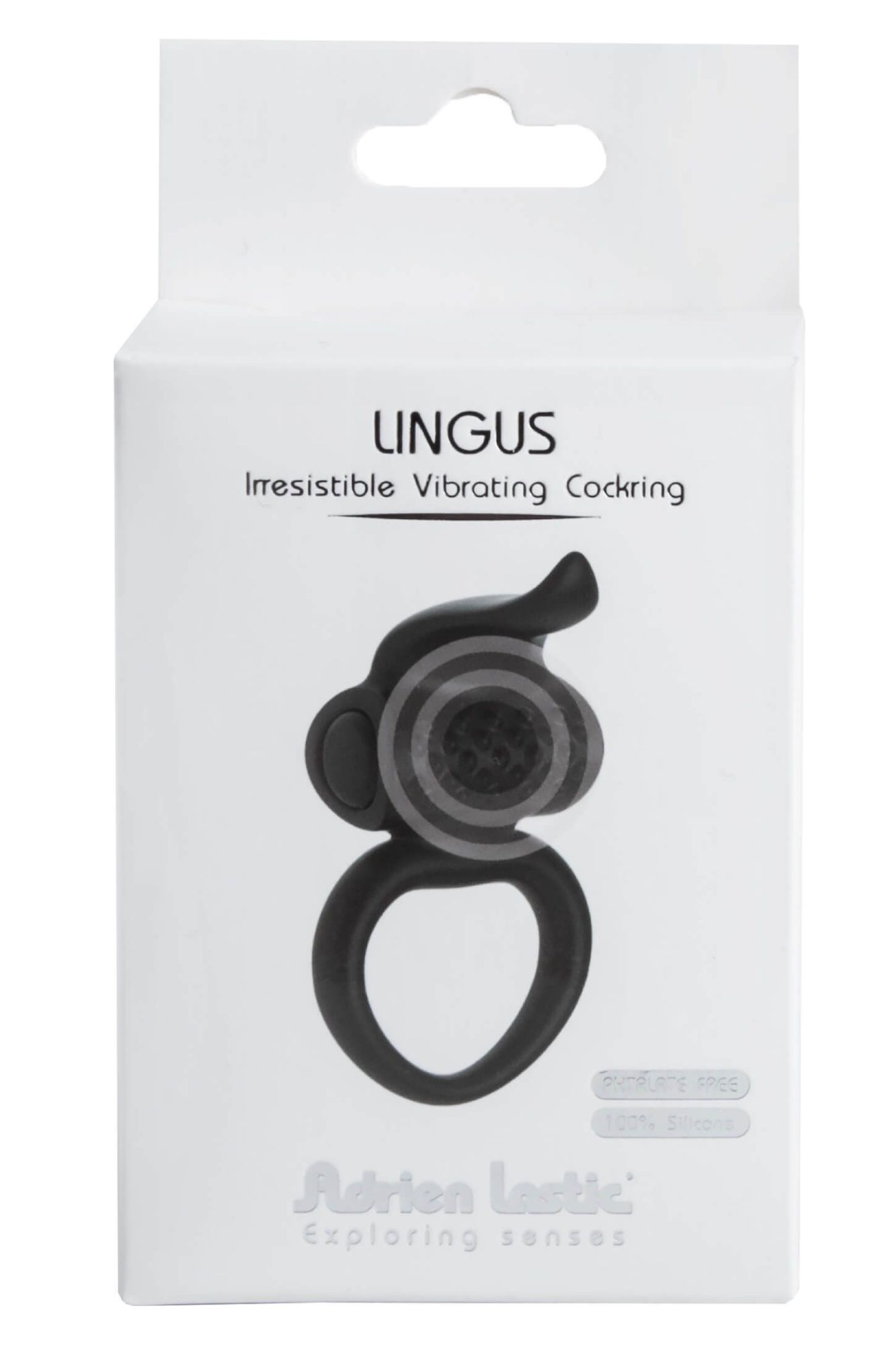 виброкольцо adrien lastic lingus, черное в Симферополе