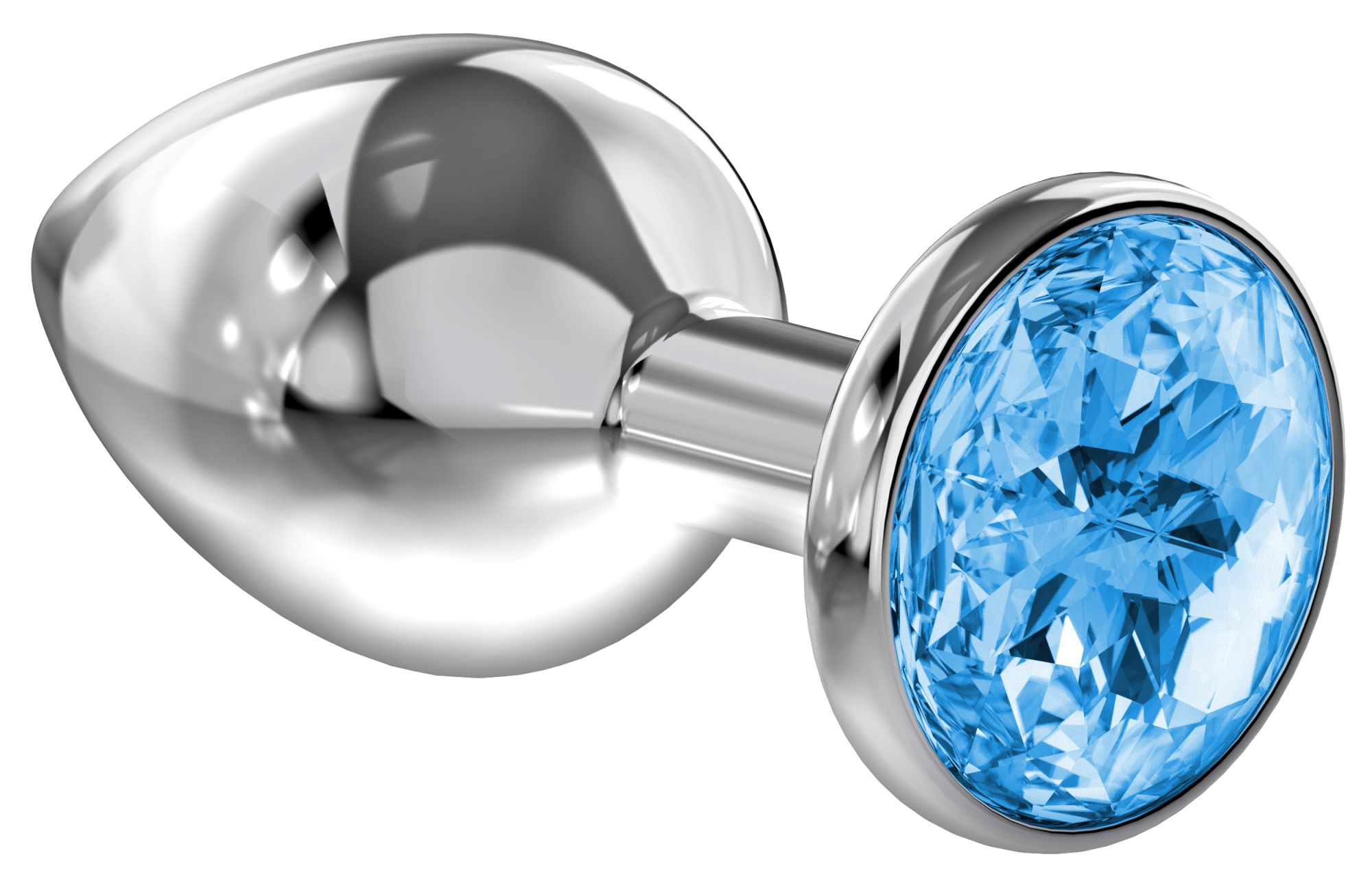 анальная пробка diamond light blue sparkle large 4010-04lola в Симферополе