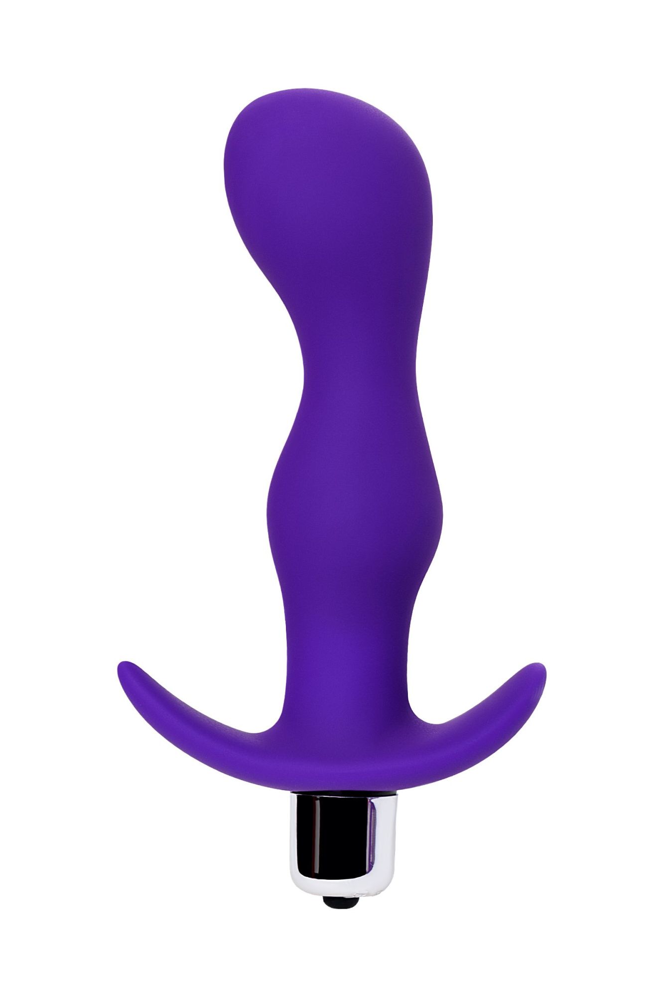 анальная пробка с вибрацией a-toys by toyfa kamet, размер l, силикон, фиолетовая, 14 см в Симферополе