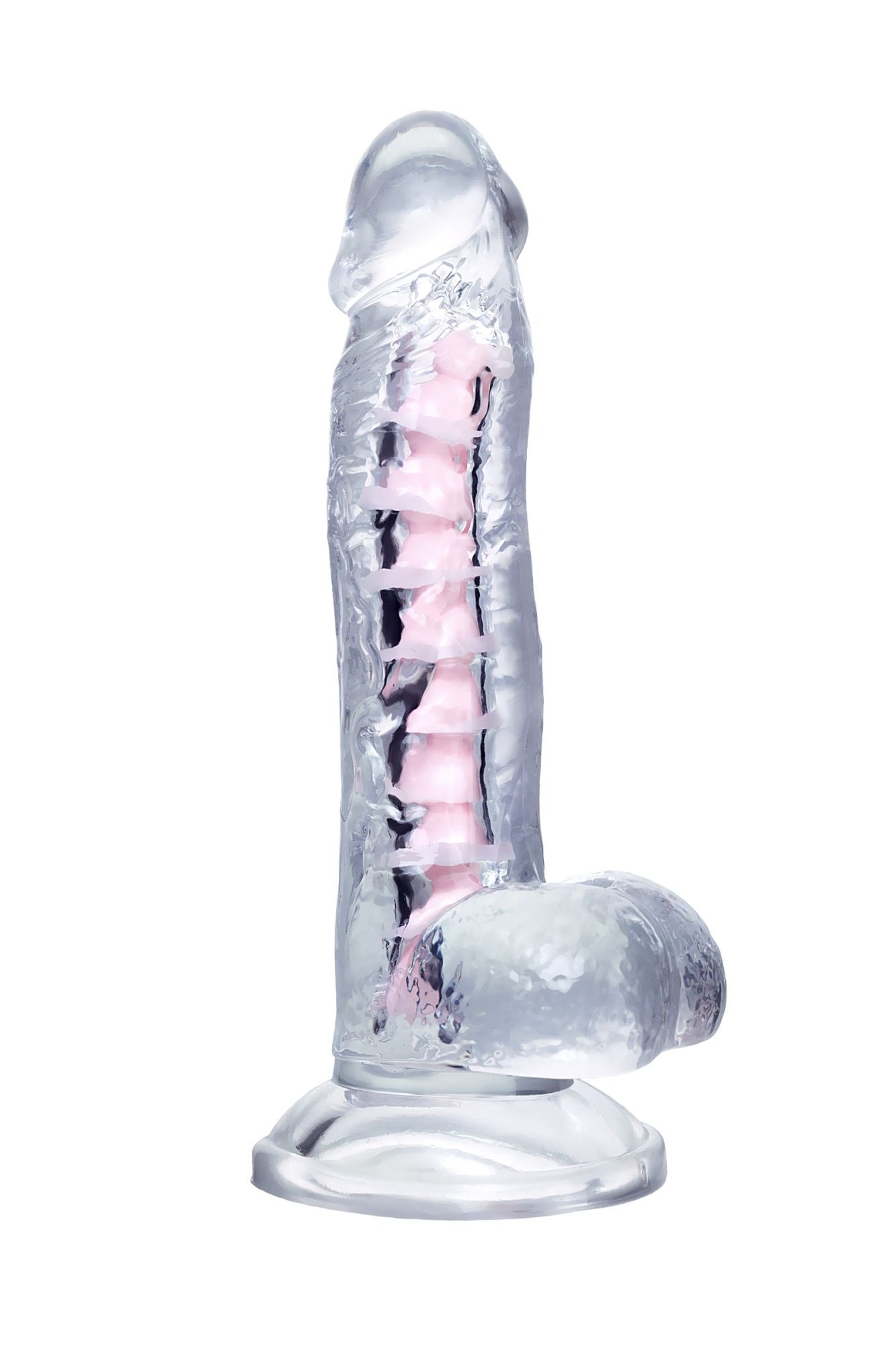 гибкий фаллоимитатор a-toys paret, tpe, прозрачный, 18 см в Симферополе