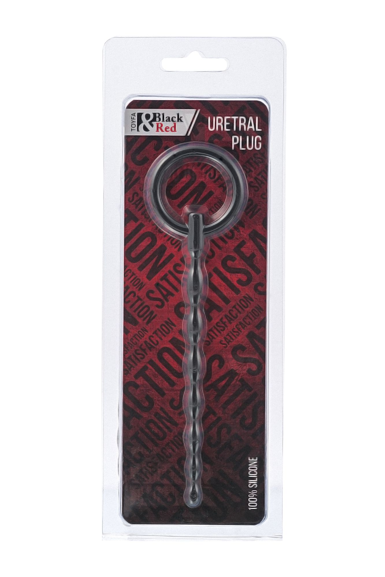 уретральный плаг black & red by toyfa, силикон, чёрный, 16 см в Симферополе