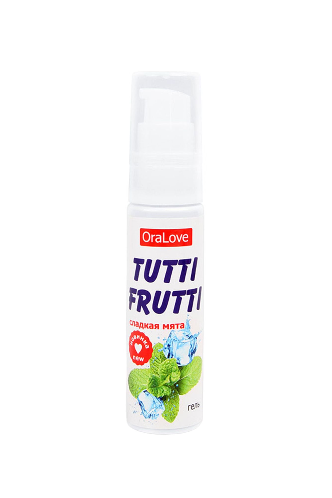 съедобная гель-смазка tutti-frutti для орального секса со вкусом сладкой мяты 30г в Симферополе