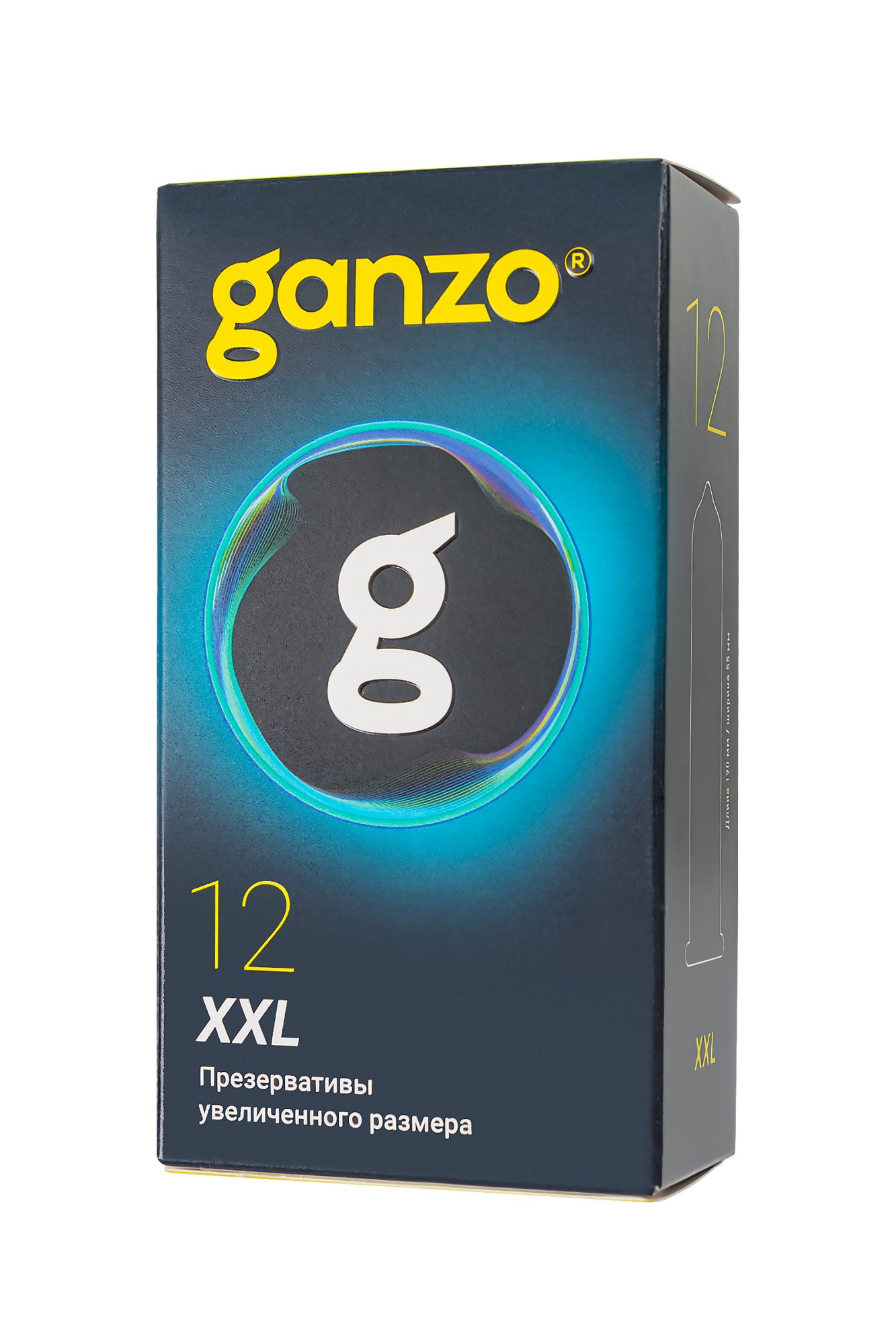 презервативы  ganzo xxl увеличенные, латекс, 19 см, 5,5 см, 12 шт. в Симферополе