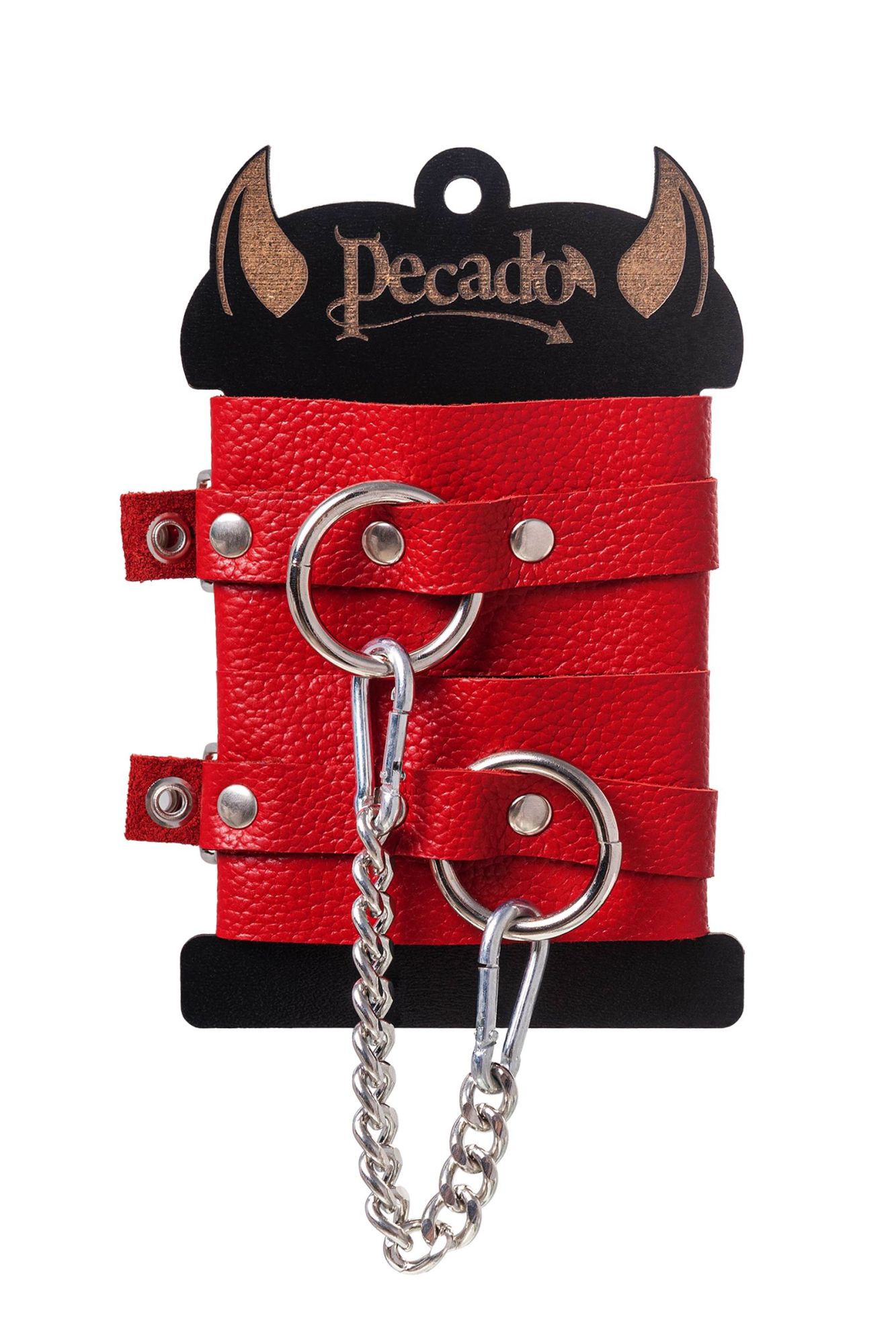 оковы pecado bdsm, мягкие с люверсами, натуральная кожа, красные в Симферополе
