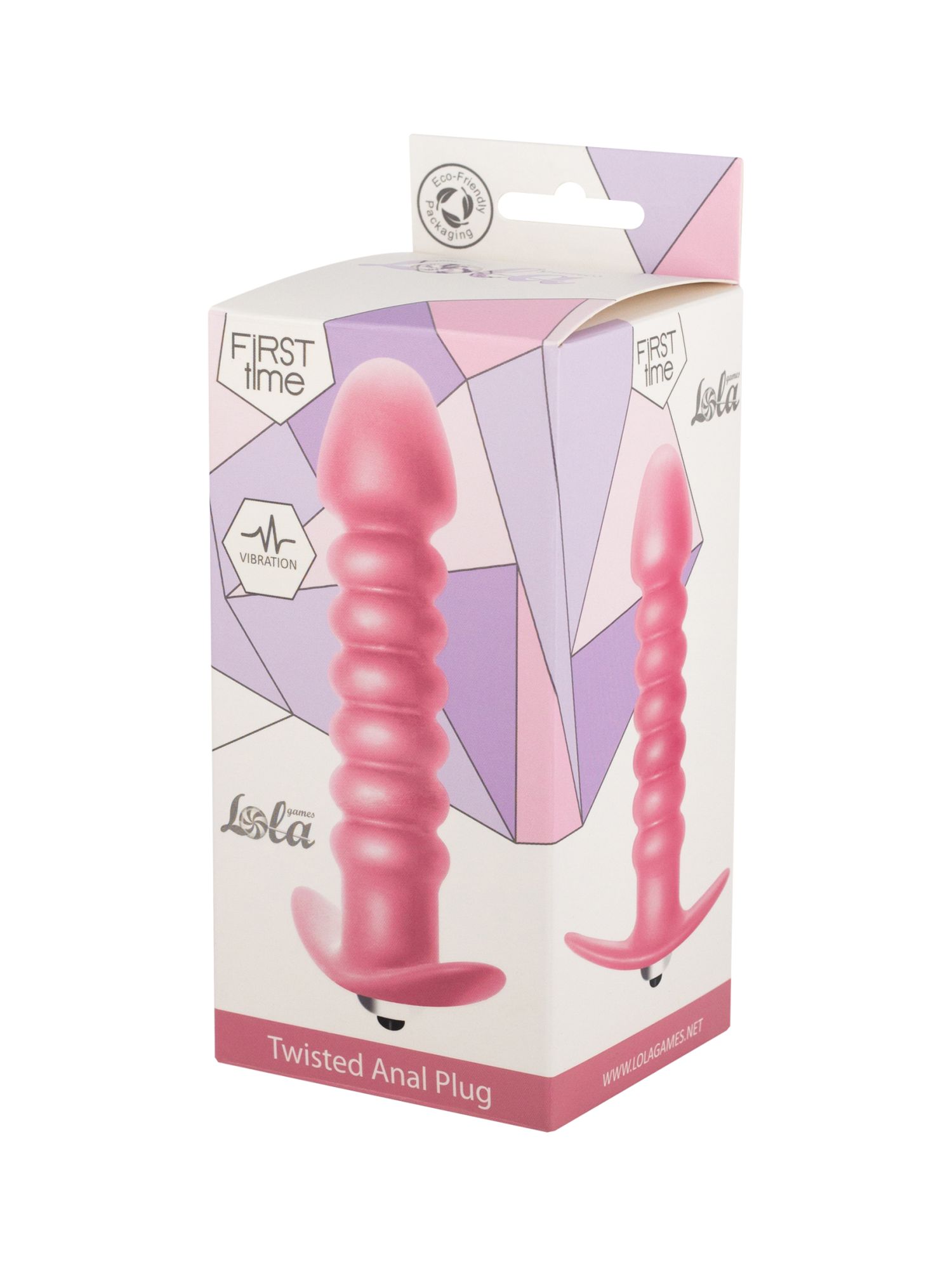 анальная пробка с вибрацией twisted anal plug pink (батарейки ааа) 5007-01lola в Симферополе