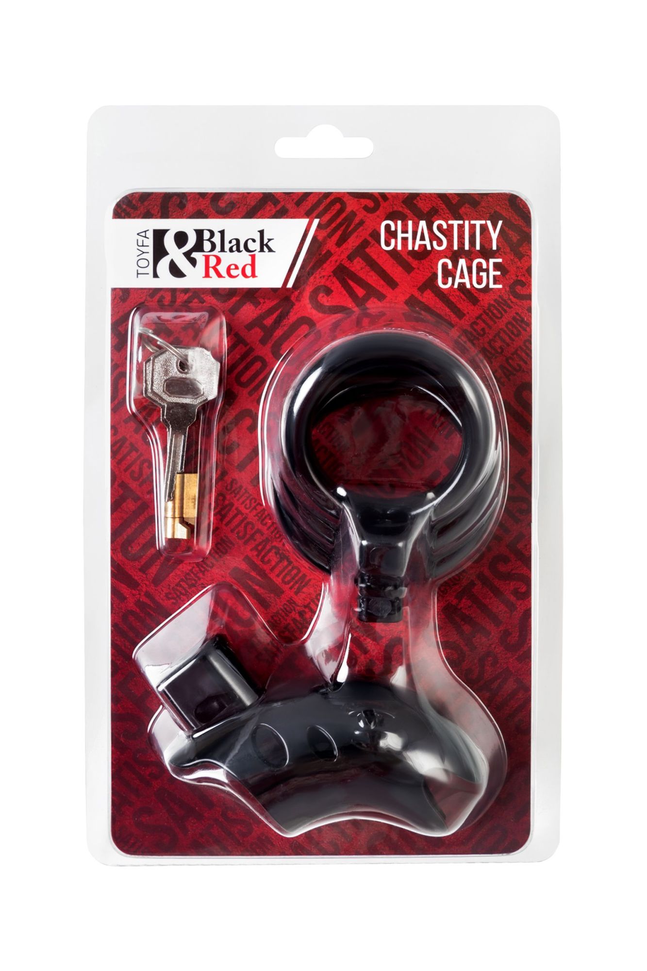 пояс верности мужской black&red by toyfa, abs пластик, черный, 10 см в Симферополе