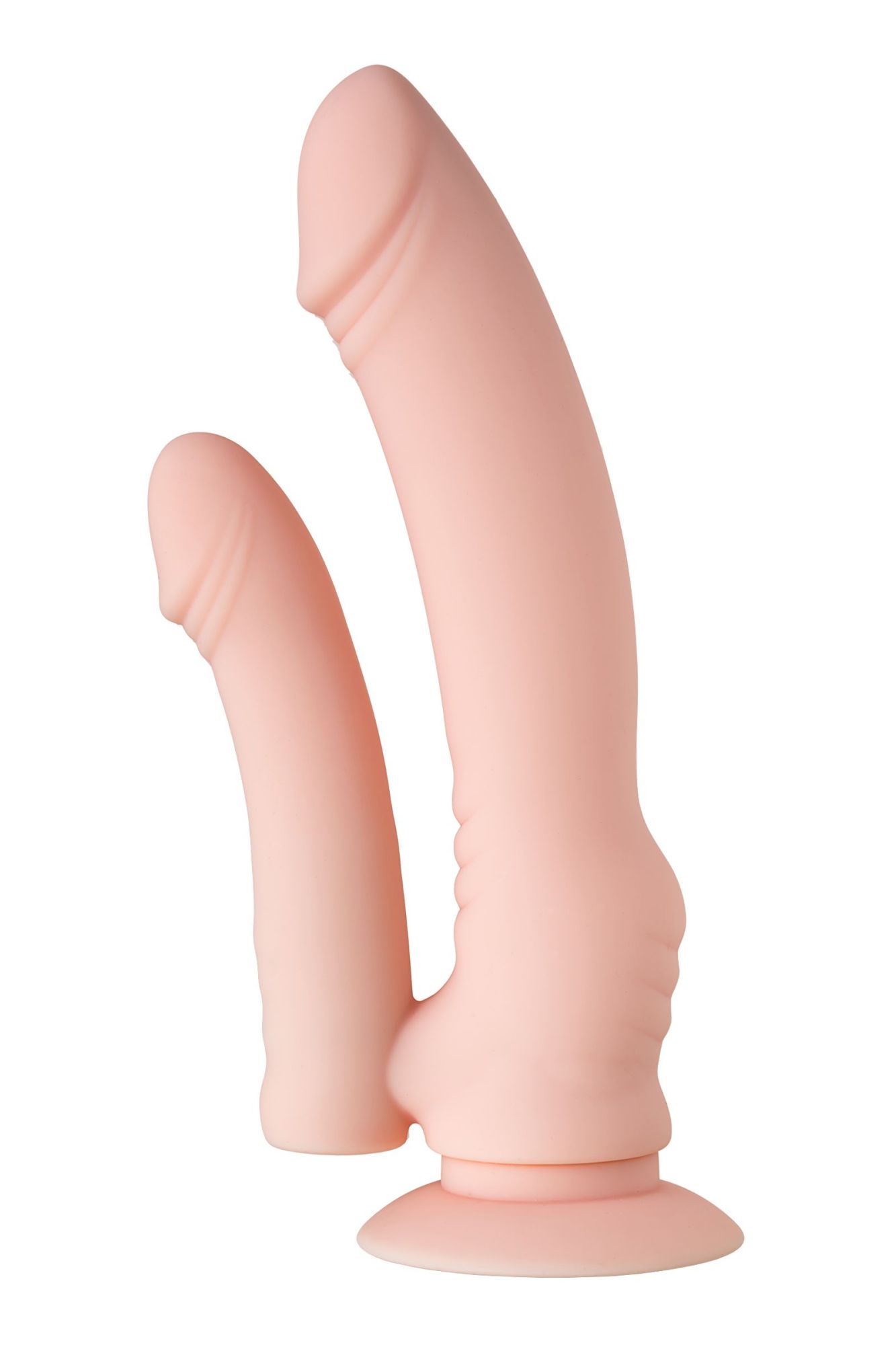 реалистичный фаллоимитатор a-toys by toyfa twint, силикон, телесный, 19,5 см в Симферополе